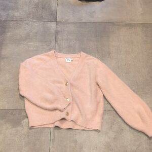 Princess Polly Blush Pink Cardigan Sweater Size L/XL